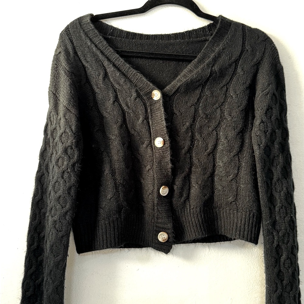 2/$10 Black Cardigan Sweater